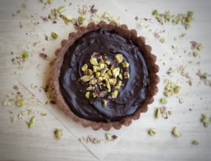 Chocolate Pistachio Tart